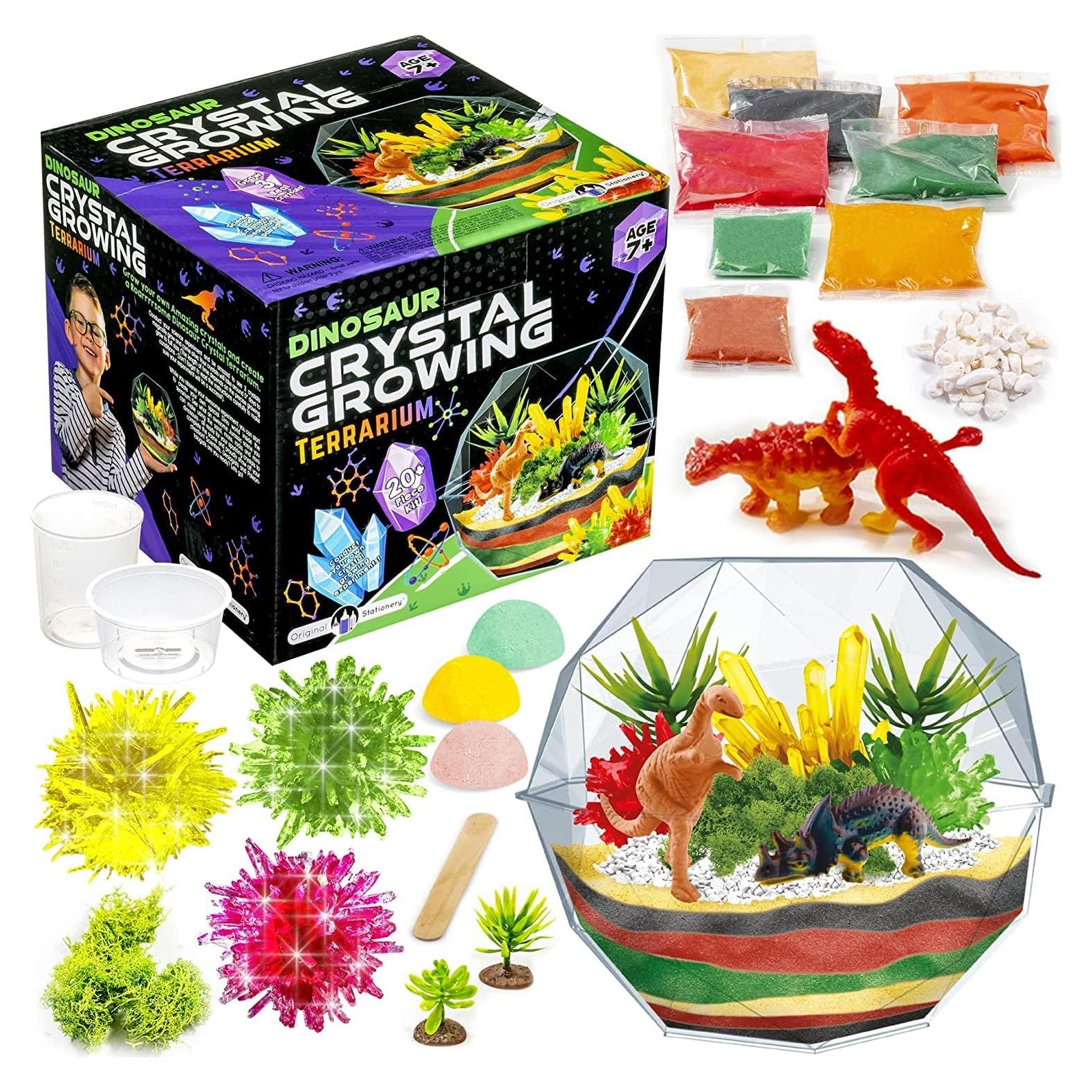 Kit de Crecimiento de Cristales Dinosaurio Original Stationery - 17 Piezas STEM