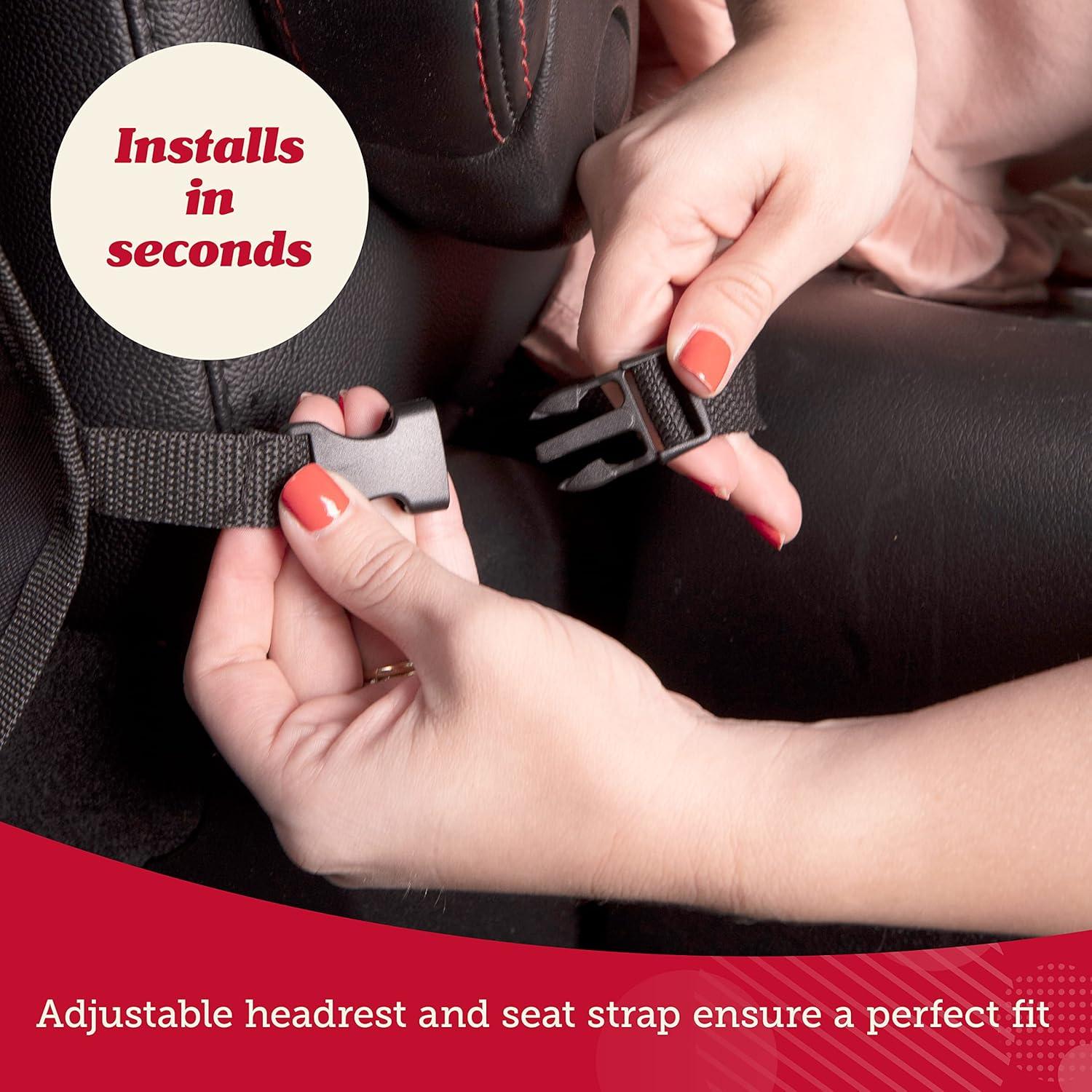 Cubierta Protectora de Asiento Lusso Gear para Niños - Negro, 3 Bolsillos