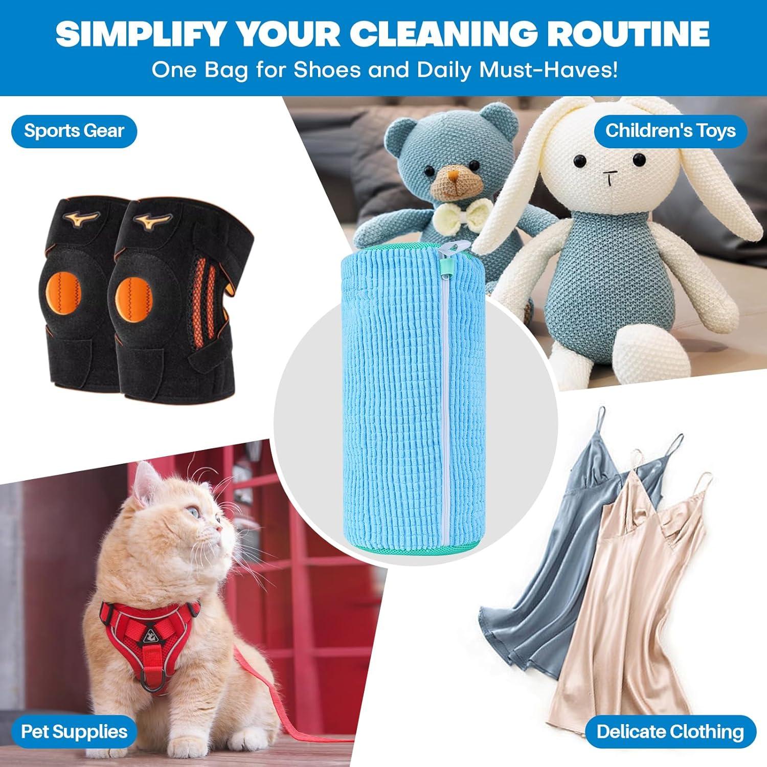 Bolsa de Lavado de Zapatos NMQHPA Azul 2pcs Reutilizable