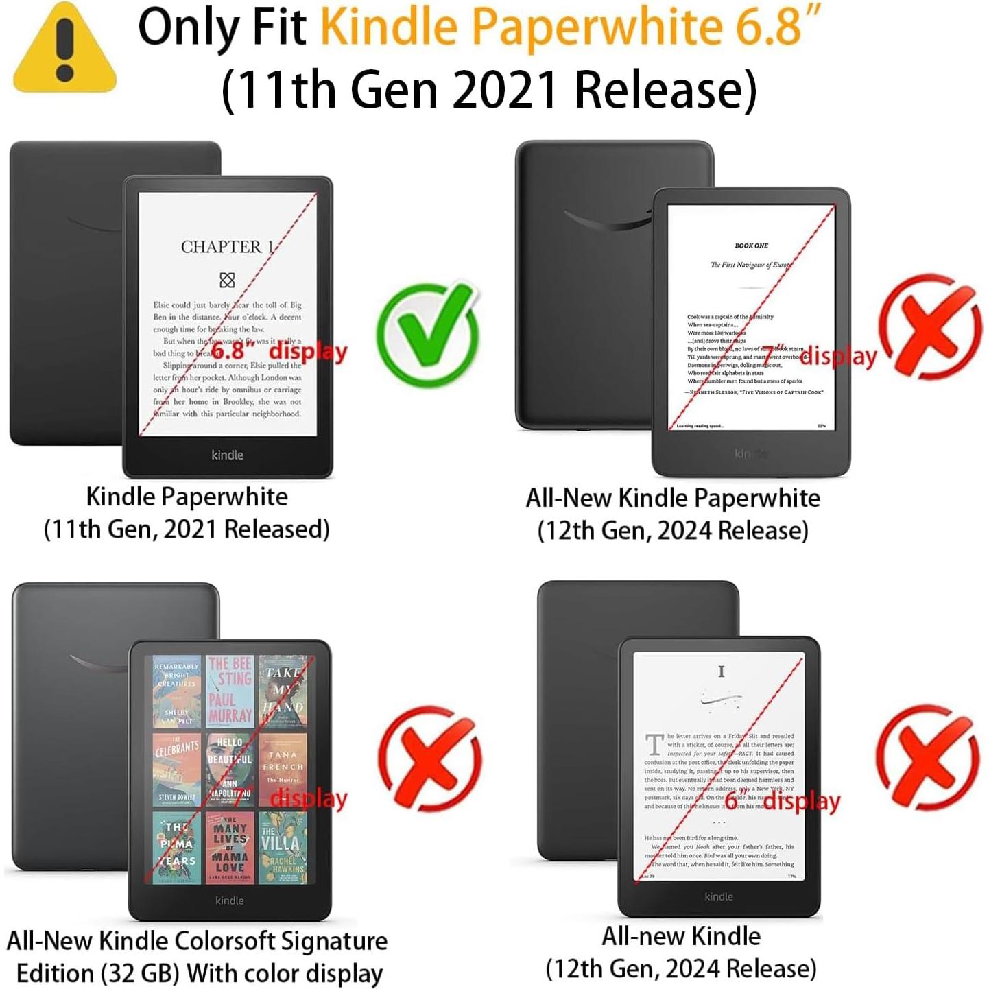 Funda de Mano Qualnice para Kindle Paperwhite 11ª Gen 2021