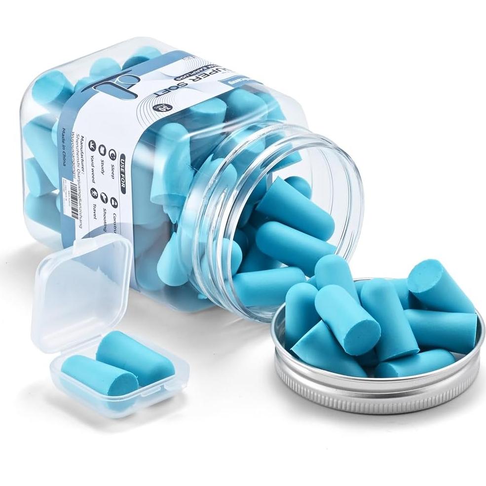 30 Pares Tapones de Espuma Suave Lenicany 35dB Protección Auditiva