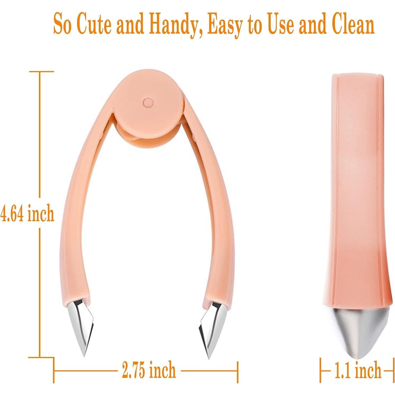 Removedor de Tallos de Fresa Aiyoume - Acero Inoxidable Naranja