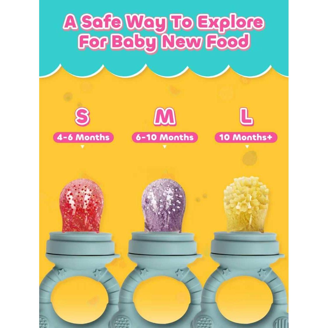 Moldes de Popsicle y Chupete Alimentador de Silicona Beige