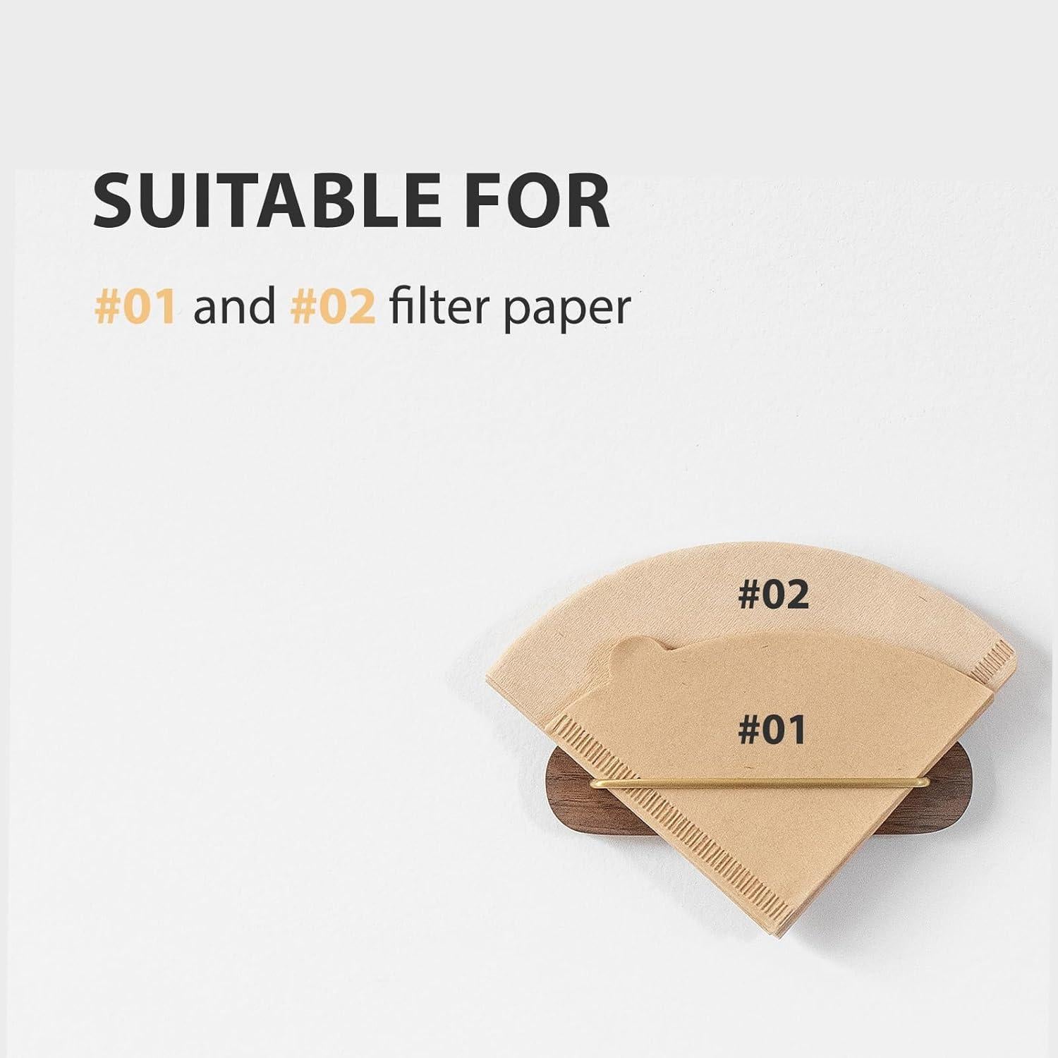 Soporte para Filtros de Café Vandroop Cono Nuez B para #01 y #02