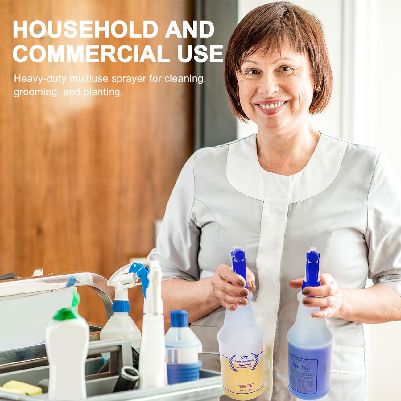 Botellas de Spray de Plástico 700 ml - 2 Paquete Multiusos