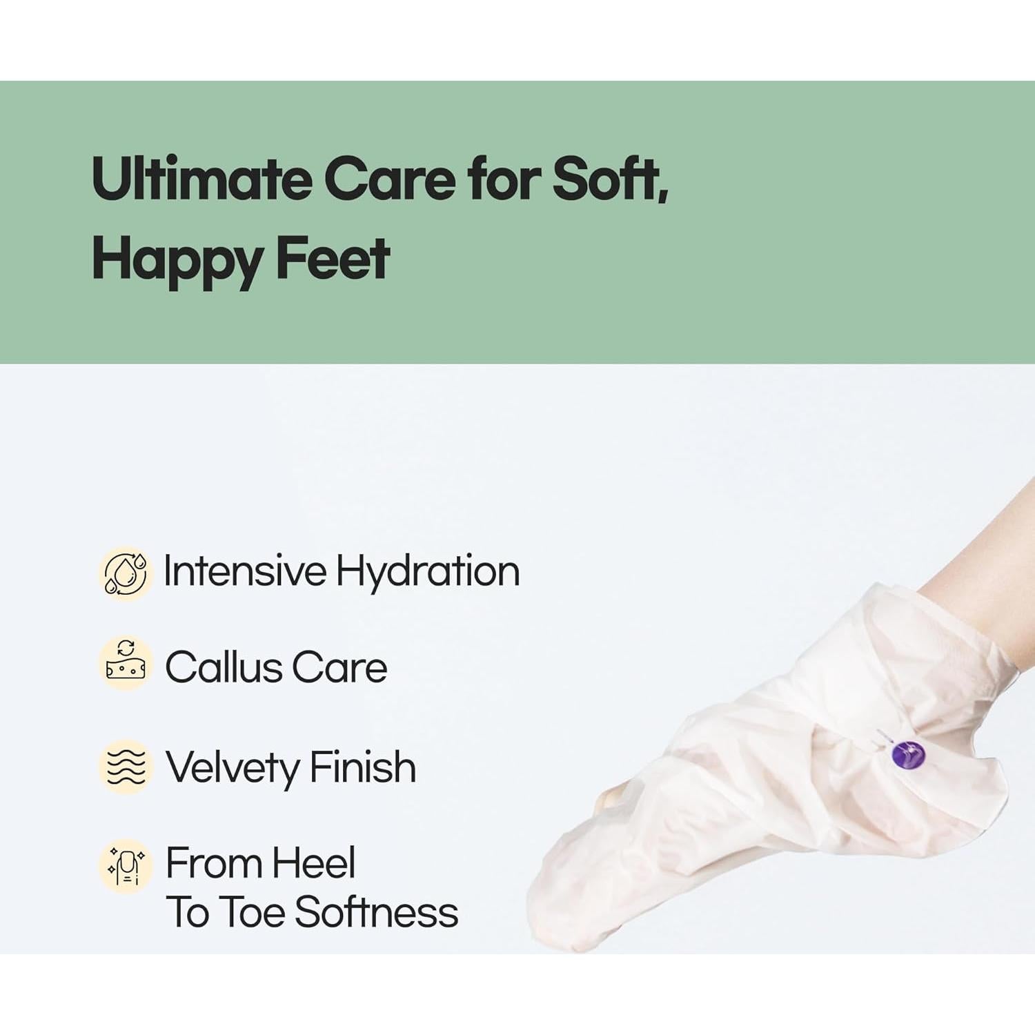 Mascarillas Hidratantes para Pies Kareway 6 Pares con Cáñamo