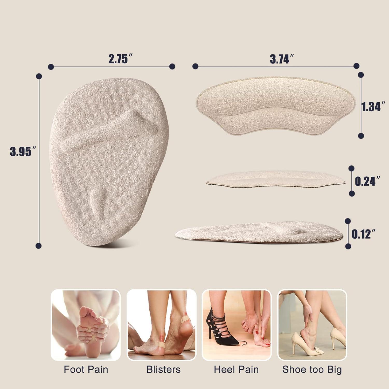 Almohadillas Metatarsales Riootlnm 2 Pares Beige Antideslizantes