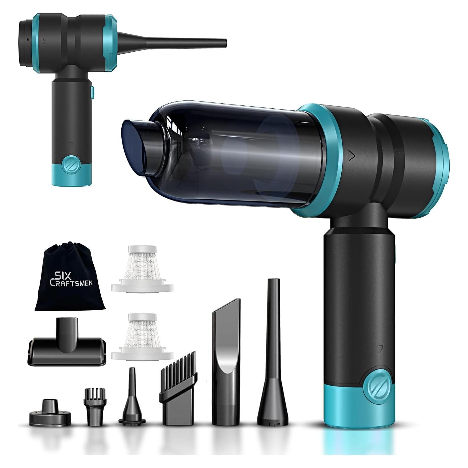 Aspiradora de Mano Inalámbrica SIX CRAFTSMEN SV6 15000PA Azul