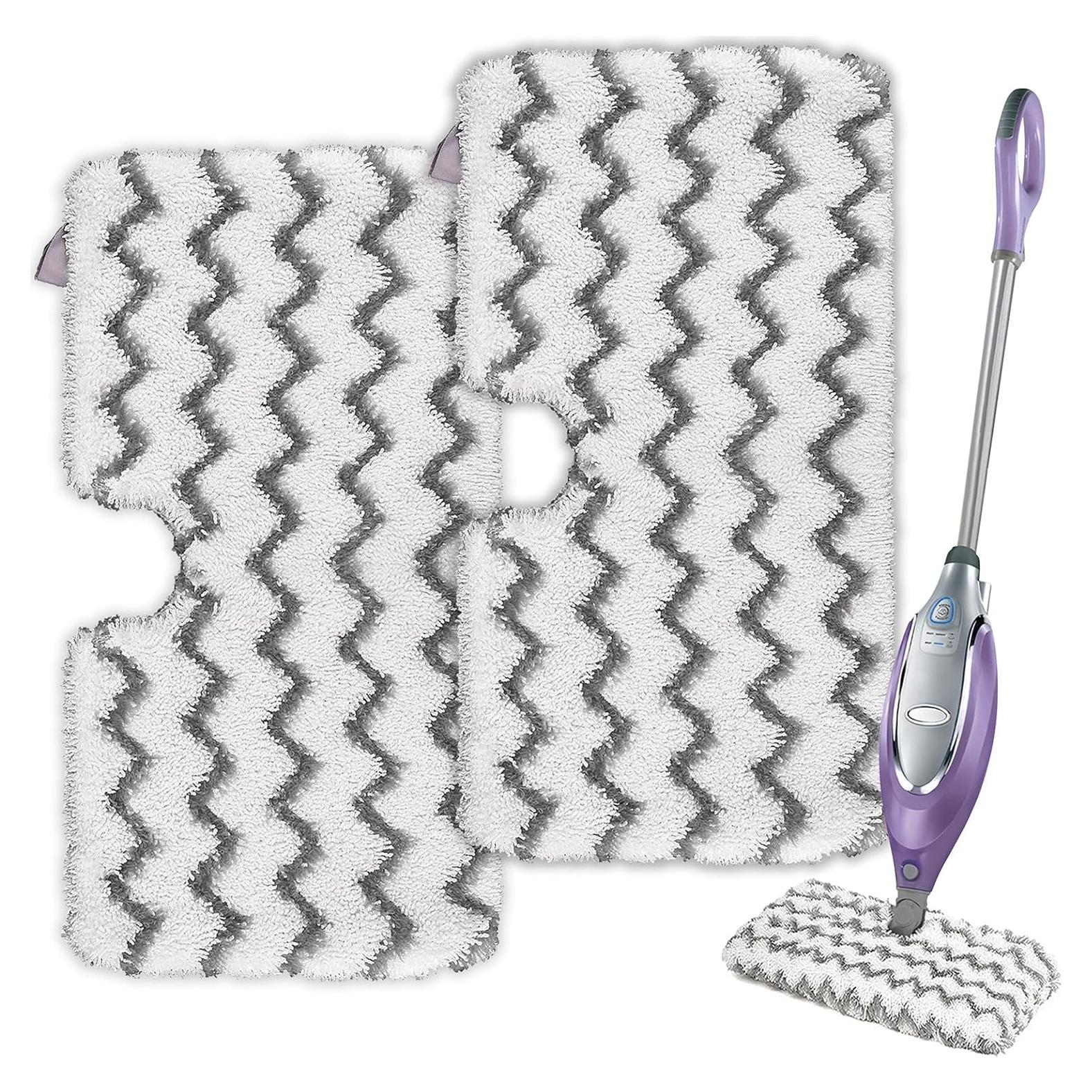 Almohadillas de Mopa a Vapor Tidy Monster 33x18 cm - 2 Paquete Blanco