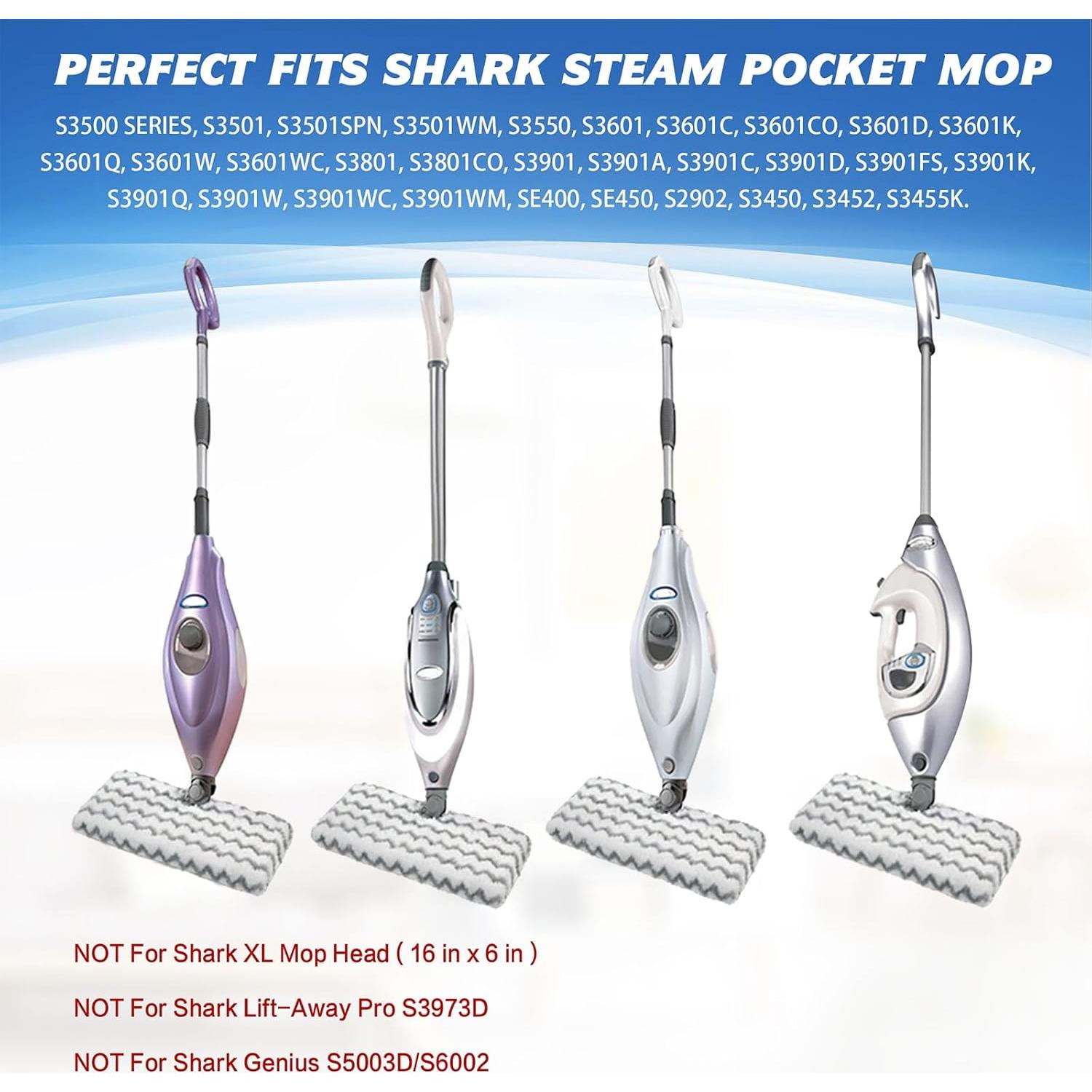 Almohadillas de Mopa a Vapor Tidy Monster 33x18 cm - 2 Paquete Blanco