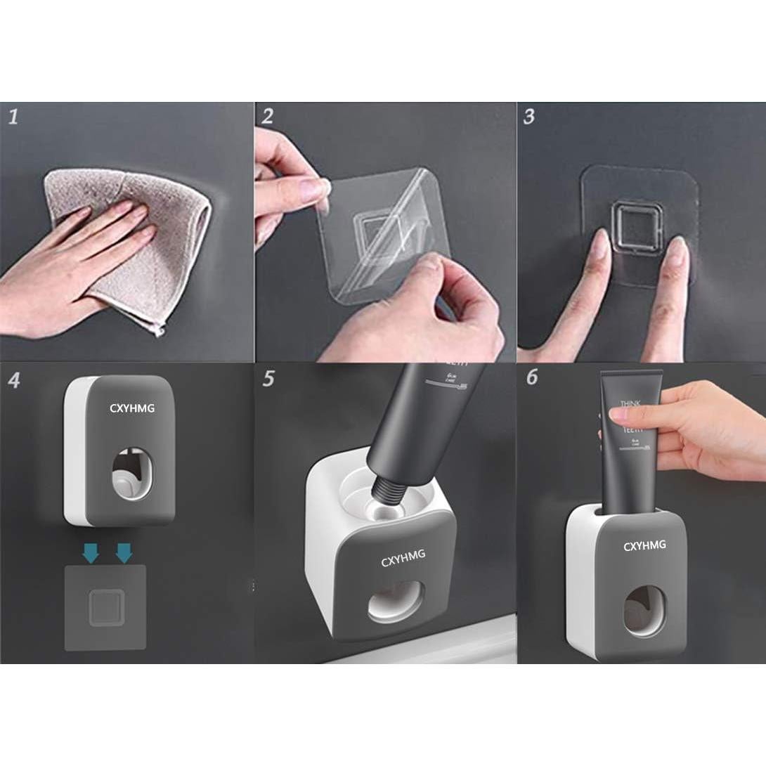 Dispensador Automático de Pasta de Dientes CXYHMG Negro