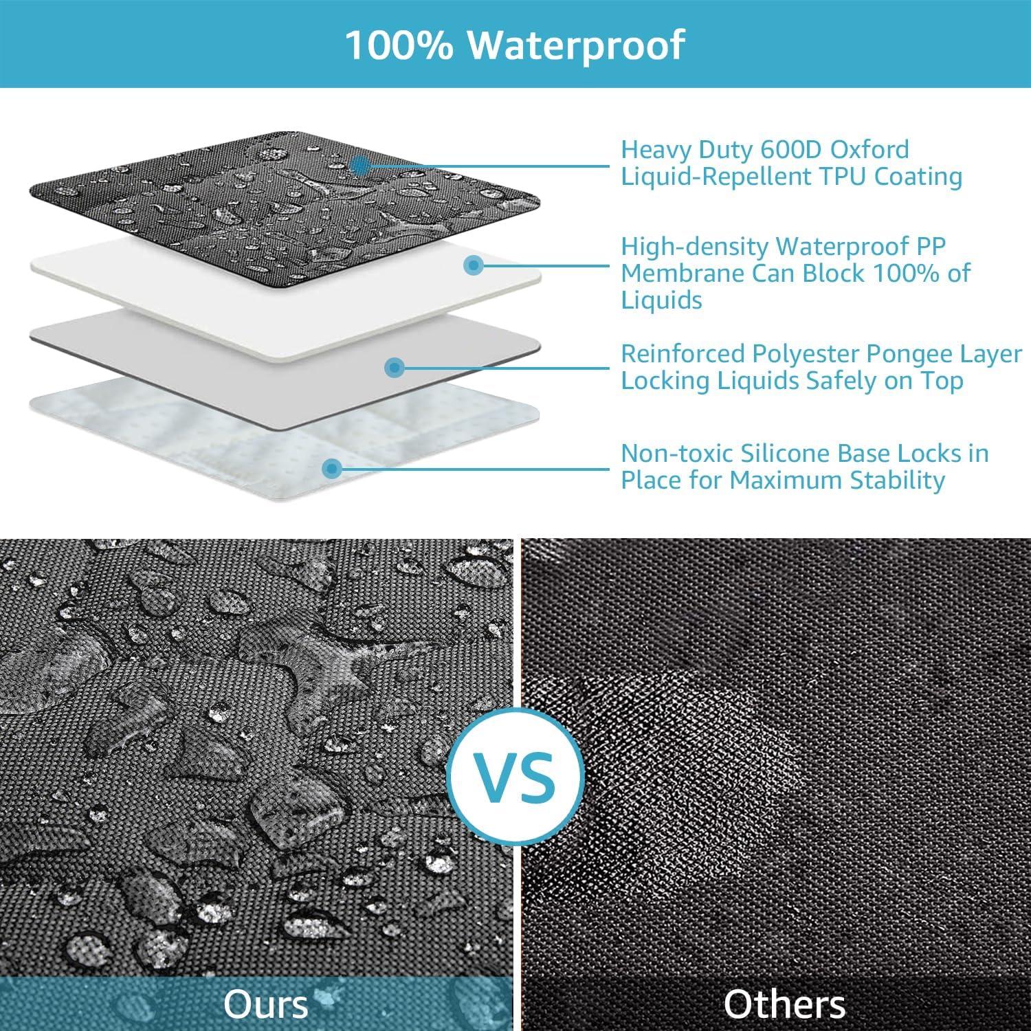 Cubierta de Asiento para Perros Lassie Negra 137x147 cm Impermeable