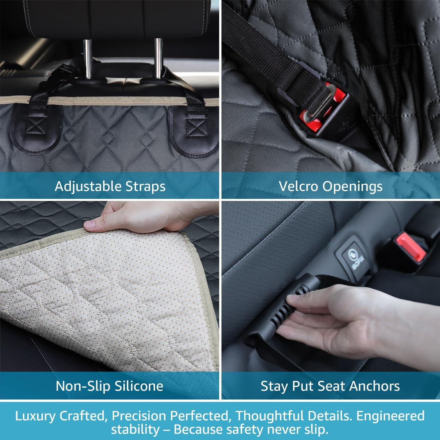 Cubierta de Asiento para Perros Lassie Negra 137x147 cm Impermeable