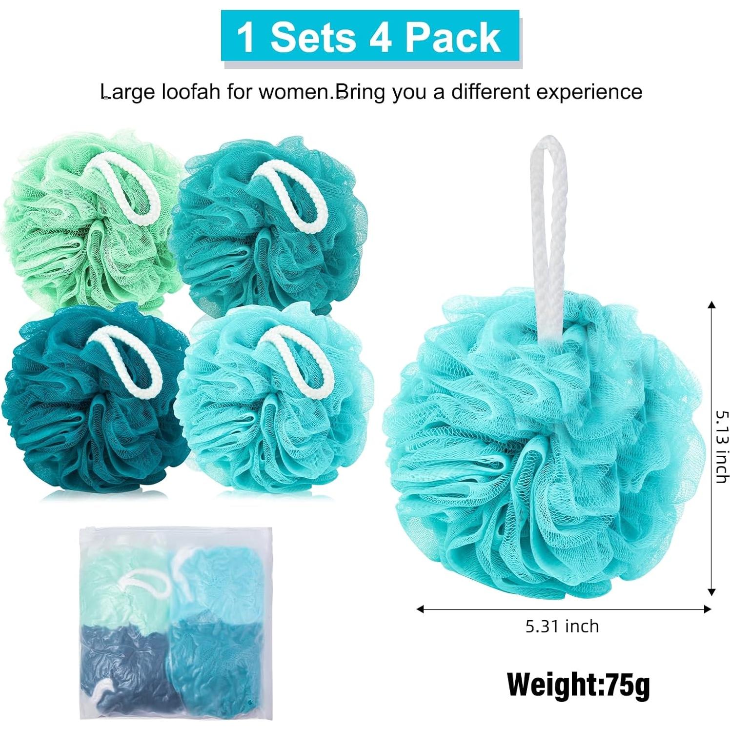 Lufa Exfoliante Suave MTDLYICE 75g Azul - 4 Piezas