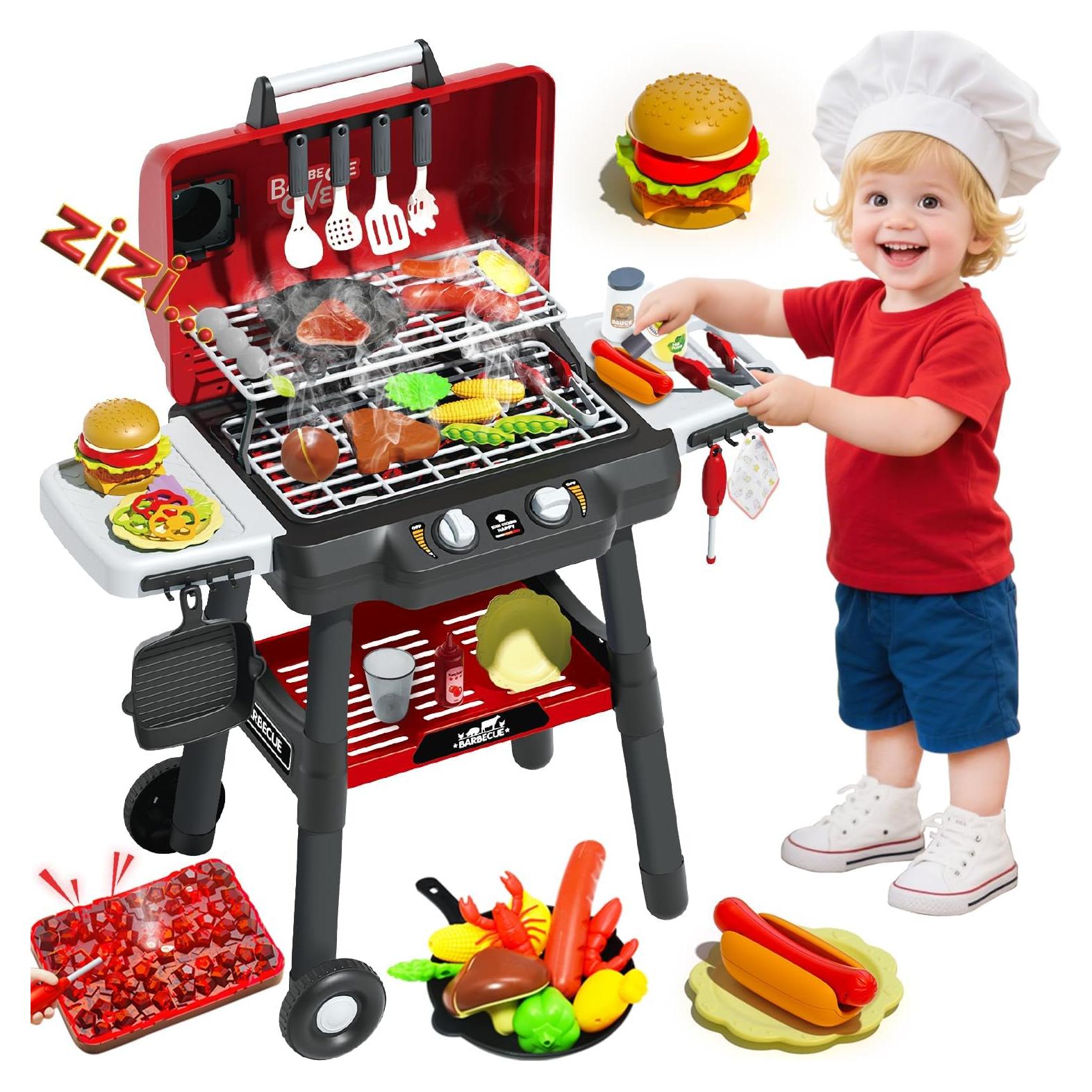 Juego de Parrilla BBQ para Niños BBQ-GIFT02 con Sonido y Luz