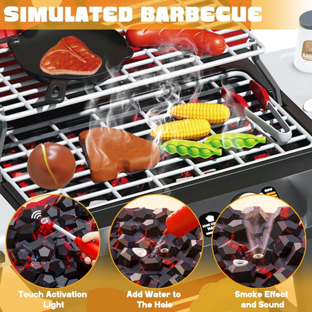 Juego de Parrilla BBQ para Niños BBQ-GIFT02 con Sonido y Luz