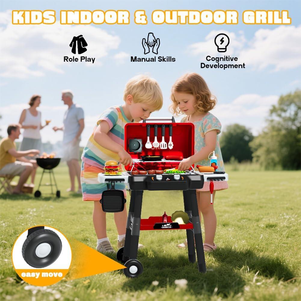 Juego de Parrilla BBQ para Niños BBQ-GIFT02 con Sonido y Luz