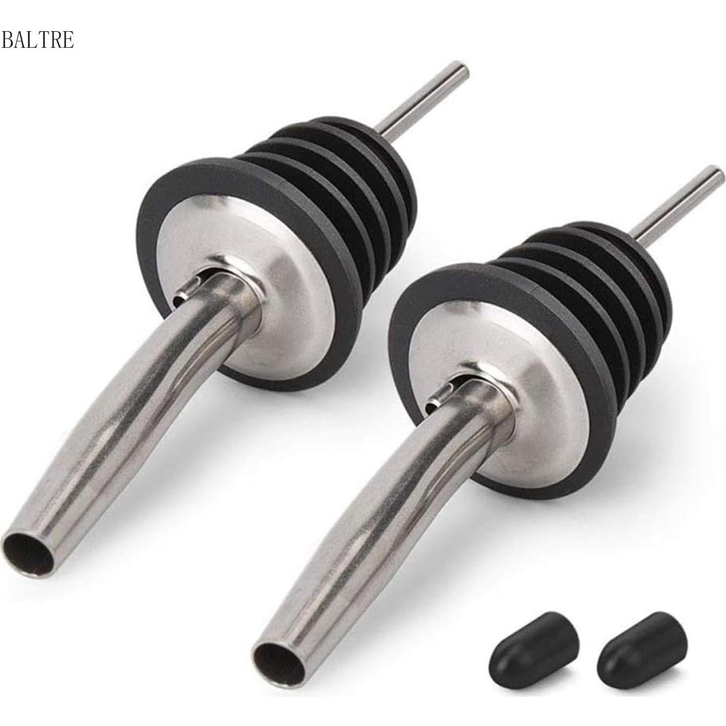 Vertedores de Acero Inoxidable BALTRE 2PCS con Tapas de Silicona