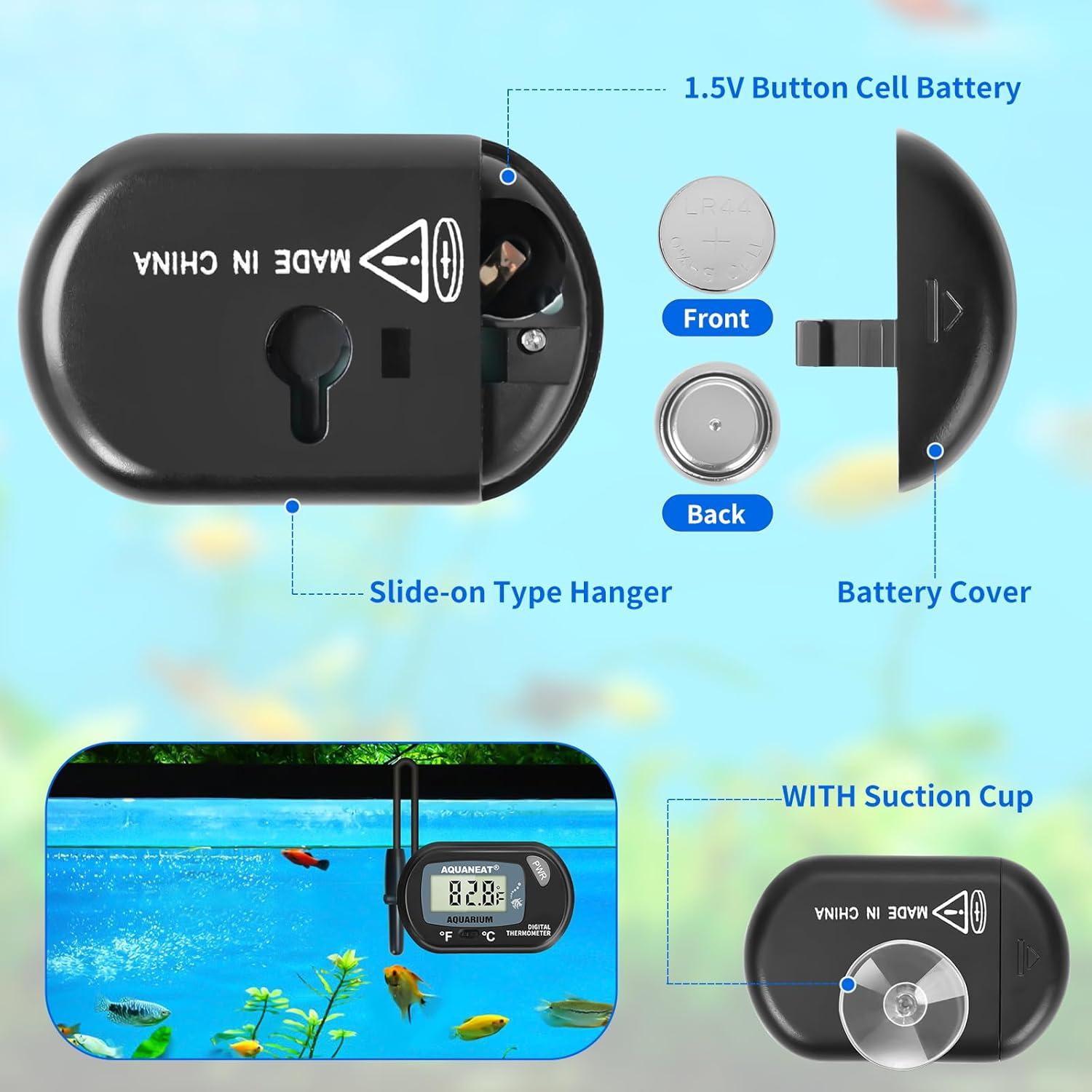 Termómetro Digital AQUANEAT para Acuario - Rango -50°C a +70°C