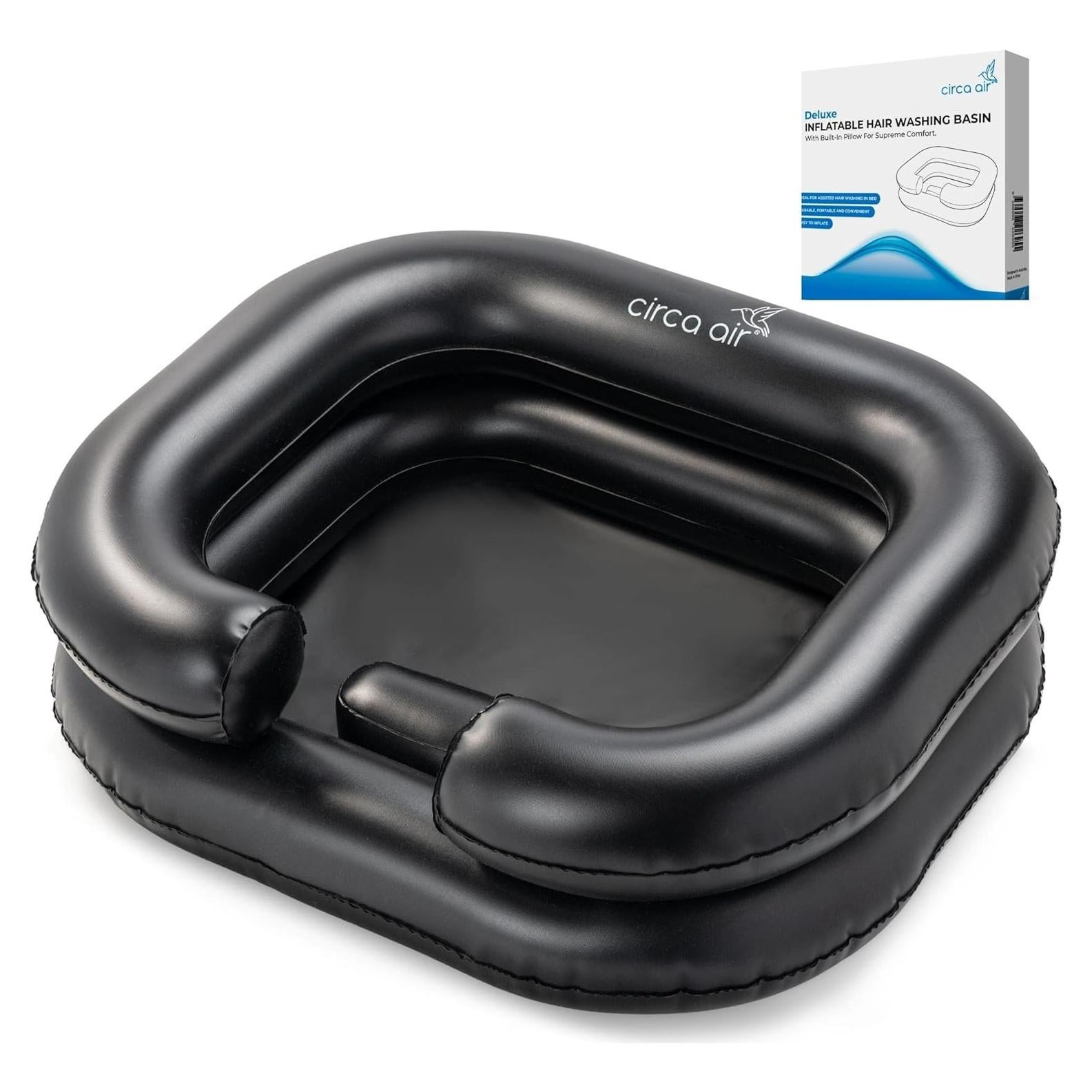 Basin de Lavado de Cabello Inflable Circa Air - Negro 62x50cm