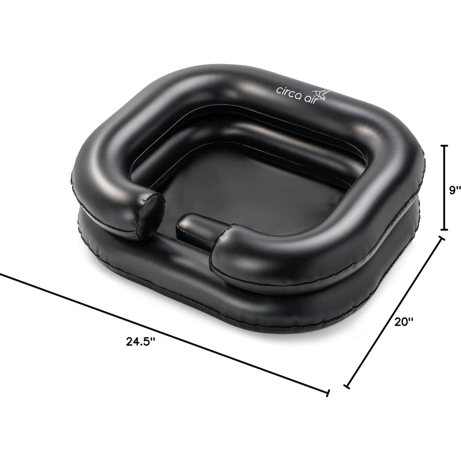 Basin de Lavado de Cabello Inflable Circa Air - Negro 62x50cm