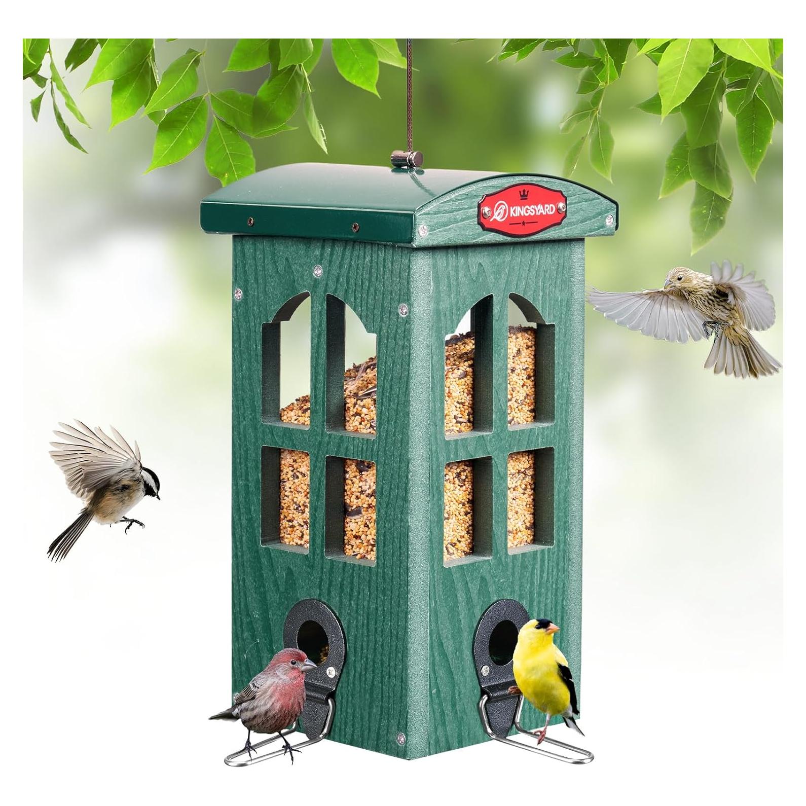 Comedero para Aves Kingsyard Colgante Verde 1.59kg Resistente