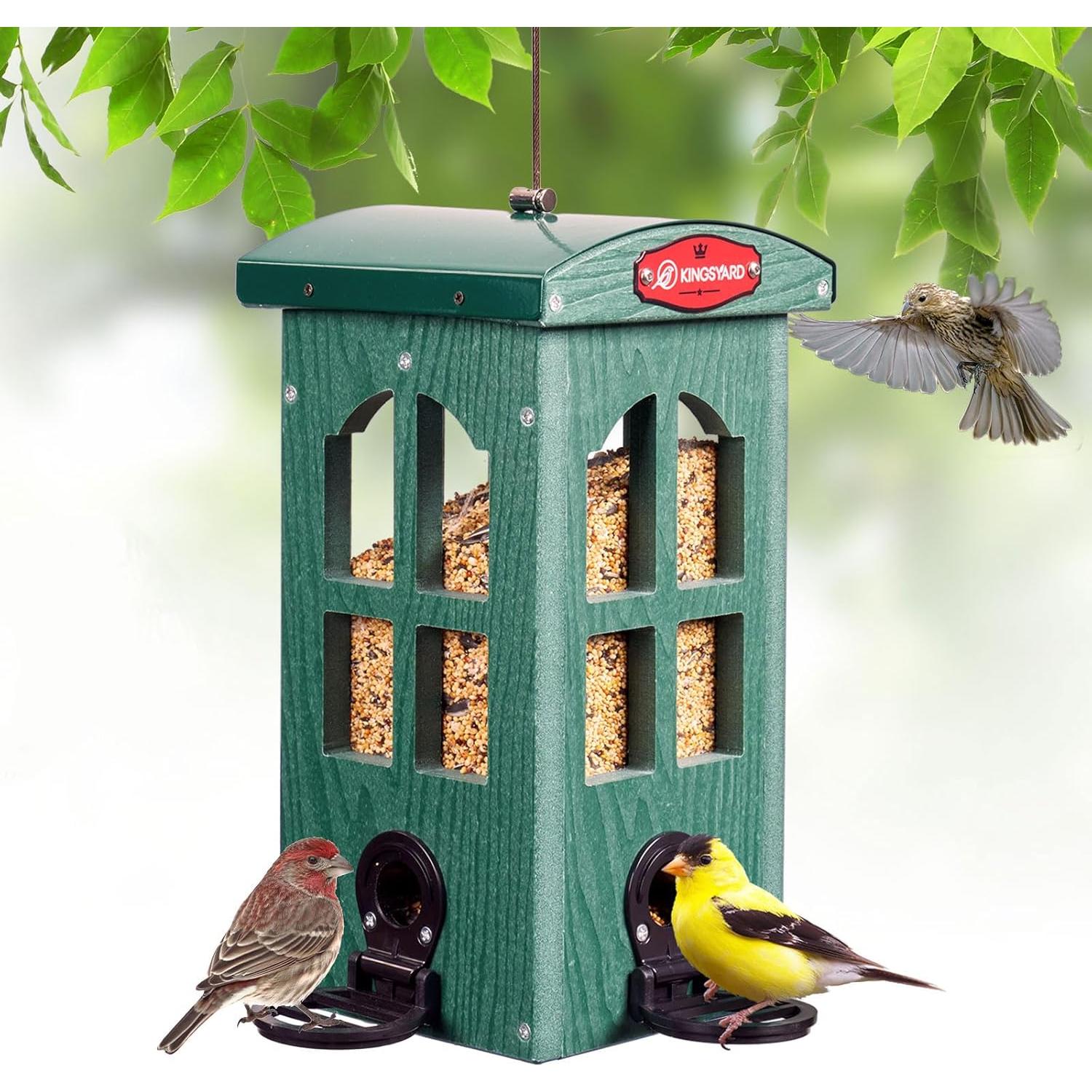 Comedero para Aves Kingsyard Colgante Verde 1.59kg Resistente