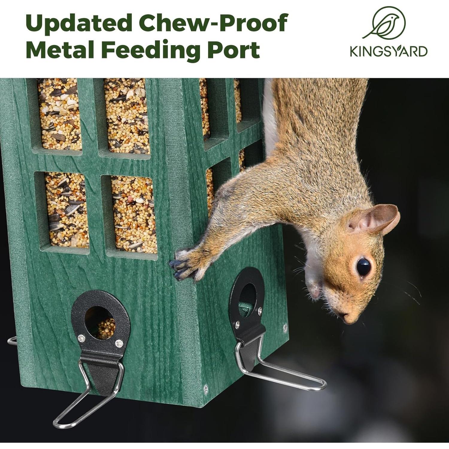 Comedero para Aves Kingsyard Colgante Verde 1.59kg Resistente