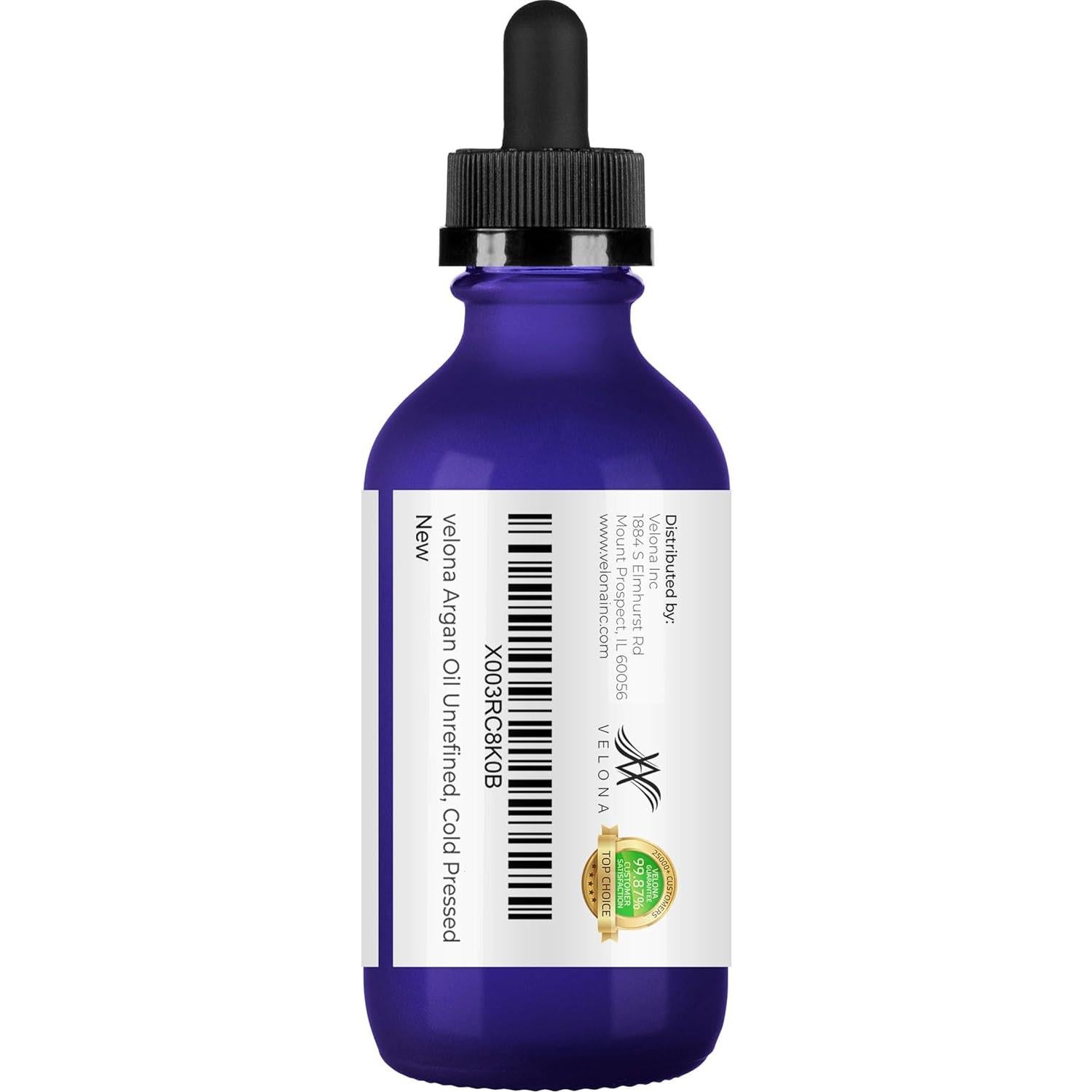 Aceite de Argán Velona 60 ml 100% Puro y Natural