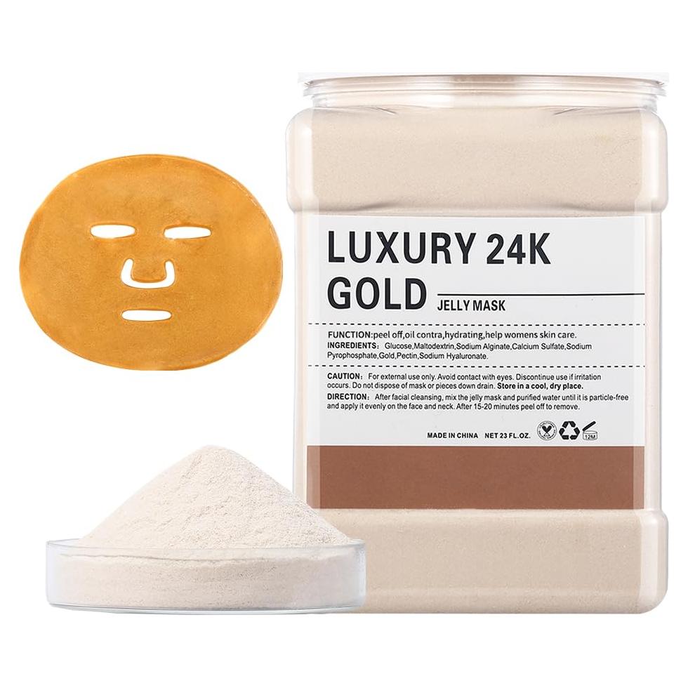 Mascarilla Facial de Gel Hidratante 24K Oro GUOYAOLIFU 680g