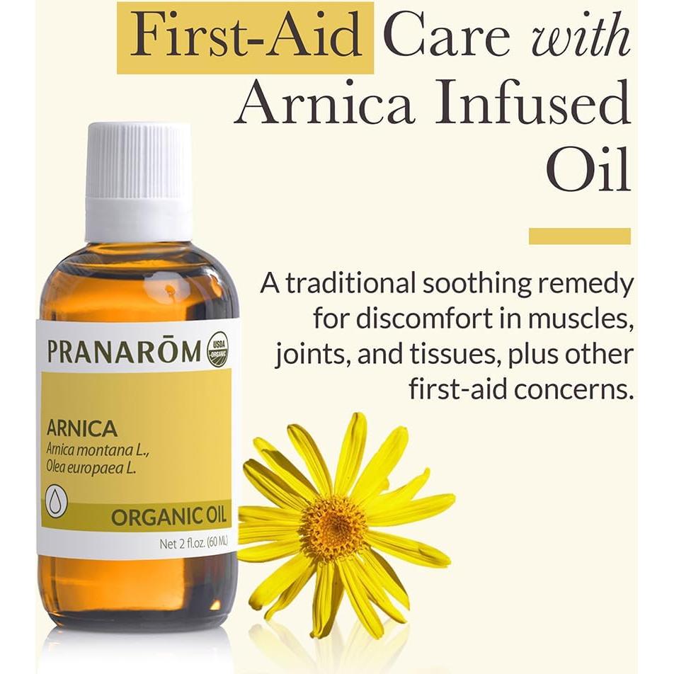 Aceite de Arnica Orgánico Pranarom 59 ml - Alivio Muscular