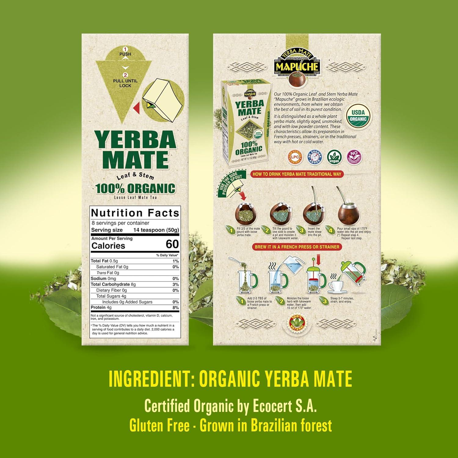 Yerba Mate Anahí Orgánica 400g - Hoja y Rama, Sostenible