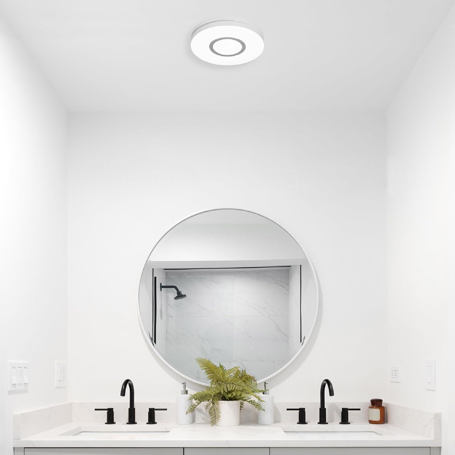 Ventilador de Baño Homewerks 7141-80-RGB con Luz LED y Sensor