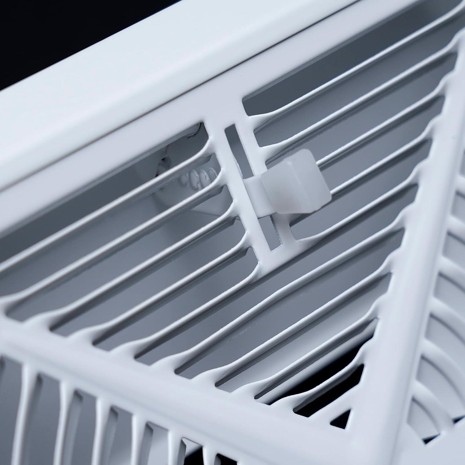 Rejilla de Zócalo en Esquina Handua 15" Blanco Acero