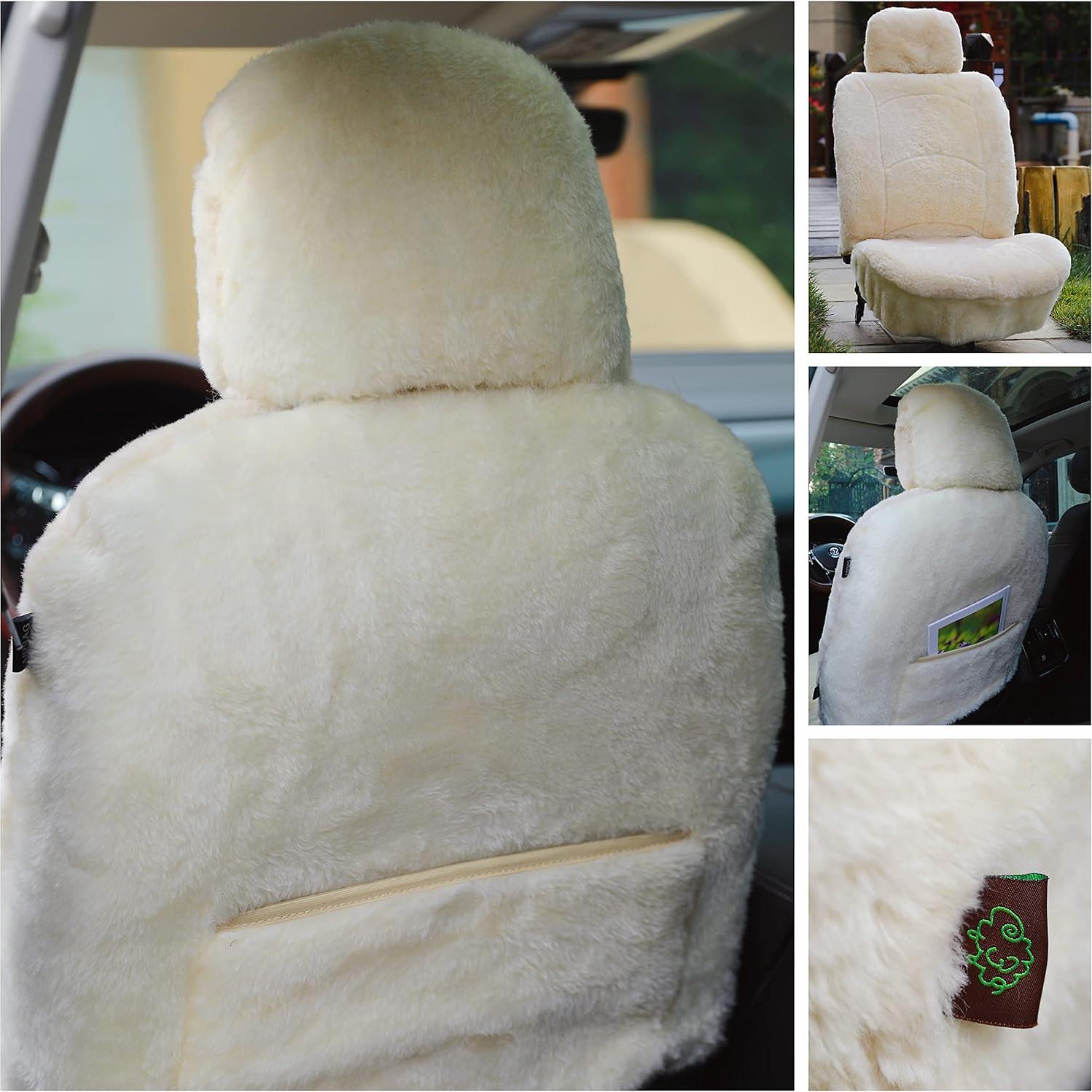 Funda de Asiento de Piel de Oveja SHEEPSKIN ELITE Beige