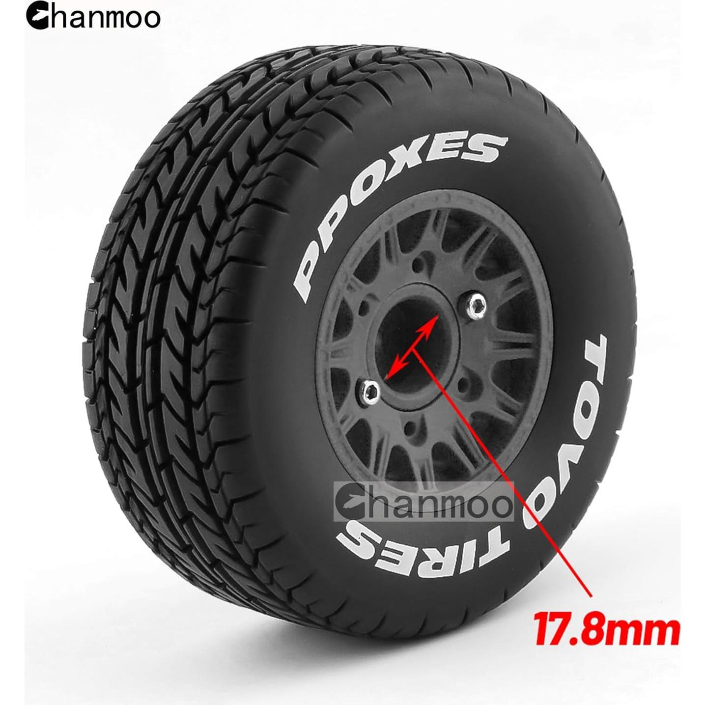 Neumáticos de Camión RC Chanmoo 1:8 1:10 4PCS Caucho