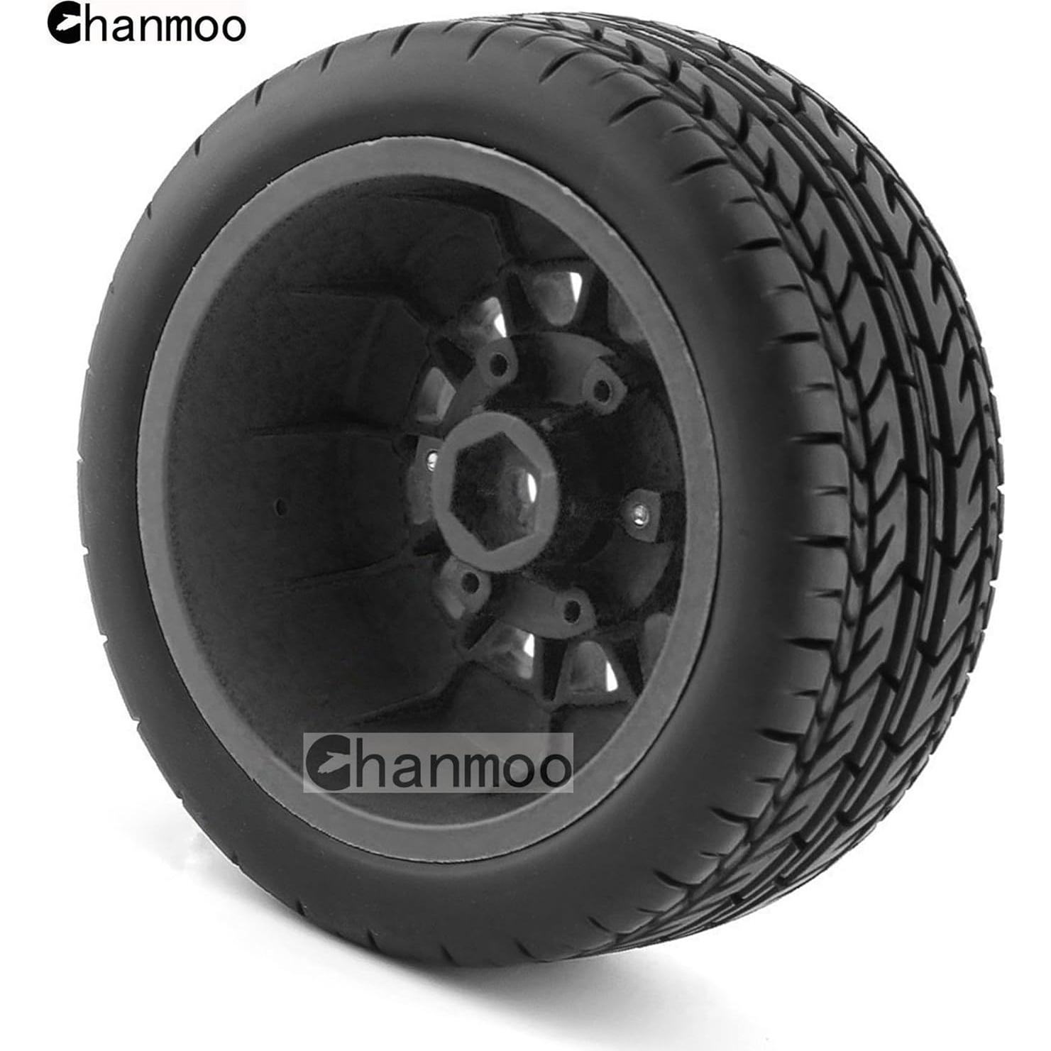 Neumáticos de Camión RC Chanmoo 1:8 1:10 4PCS Caucho