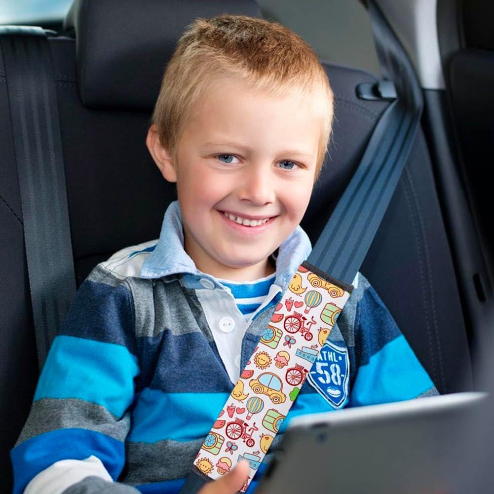 BAOZOON Fundas de Cinturón de Seguridad Neopreno 4 Pcs Niños