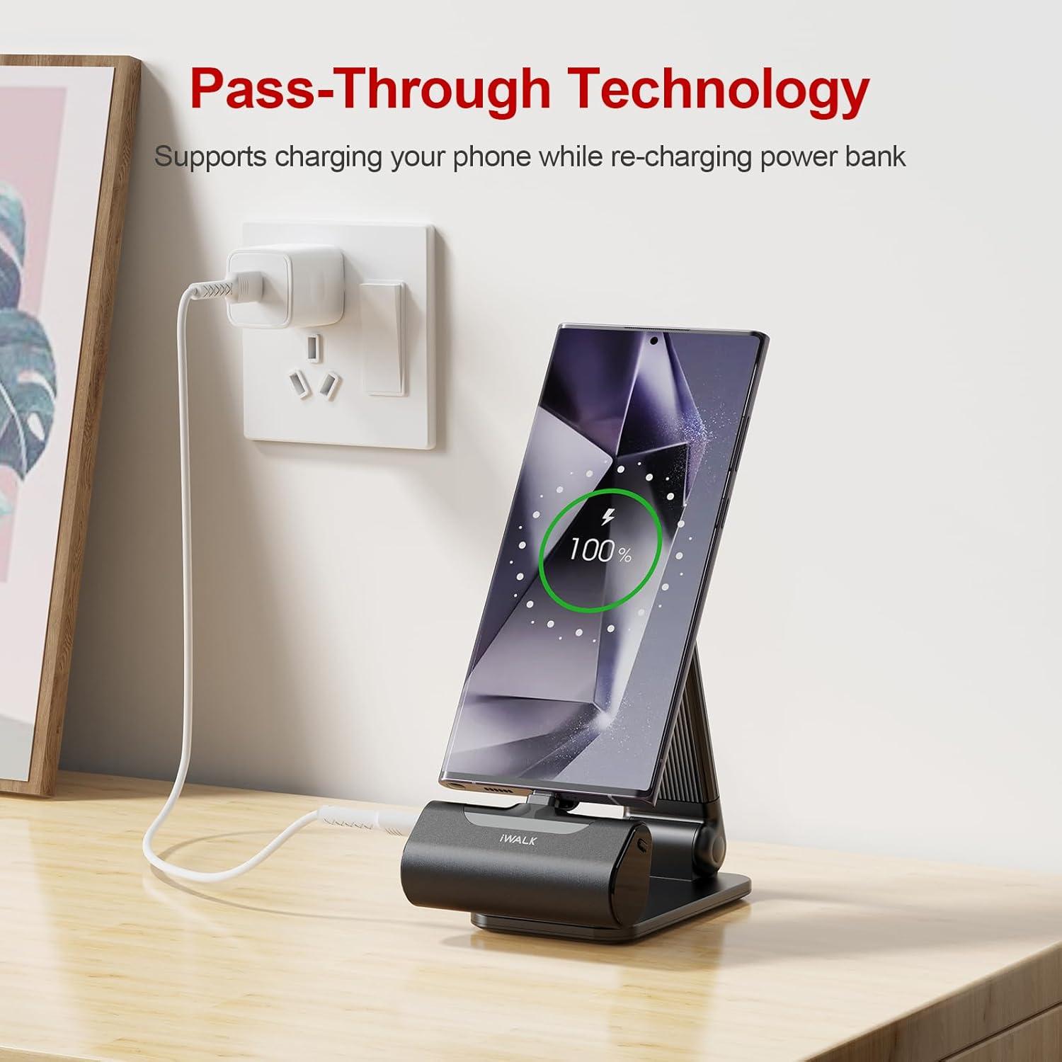 Cargador Portátil USB-C iWALK 4500mAh para iPhone y Android