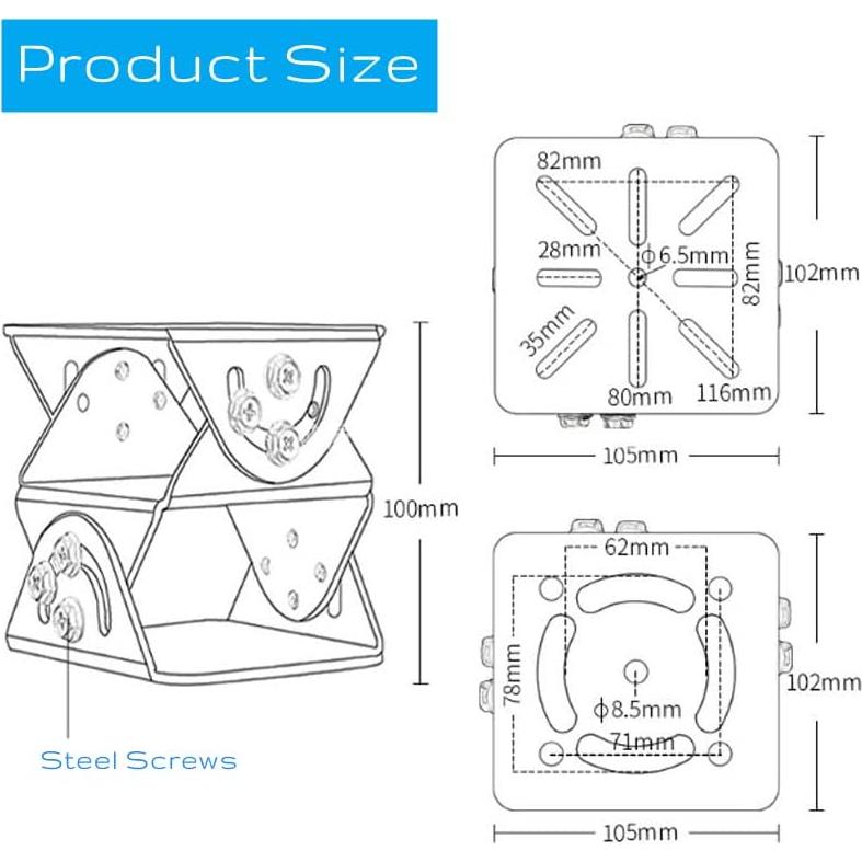 Soporte de cámara de seguridad ajustable BYL 10.5x10.2cm