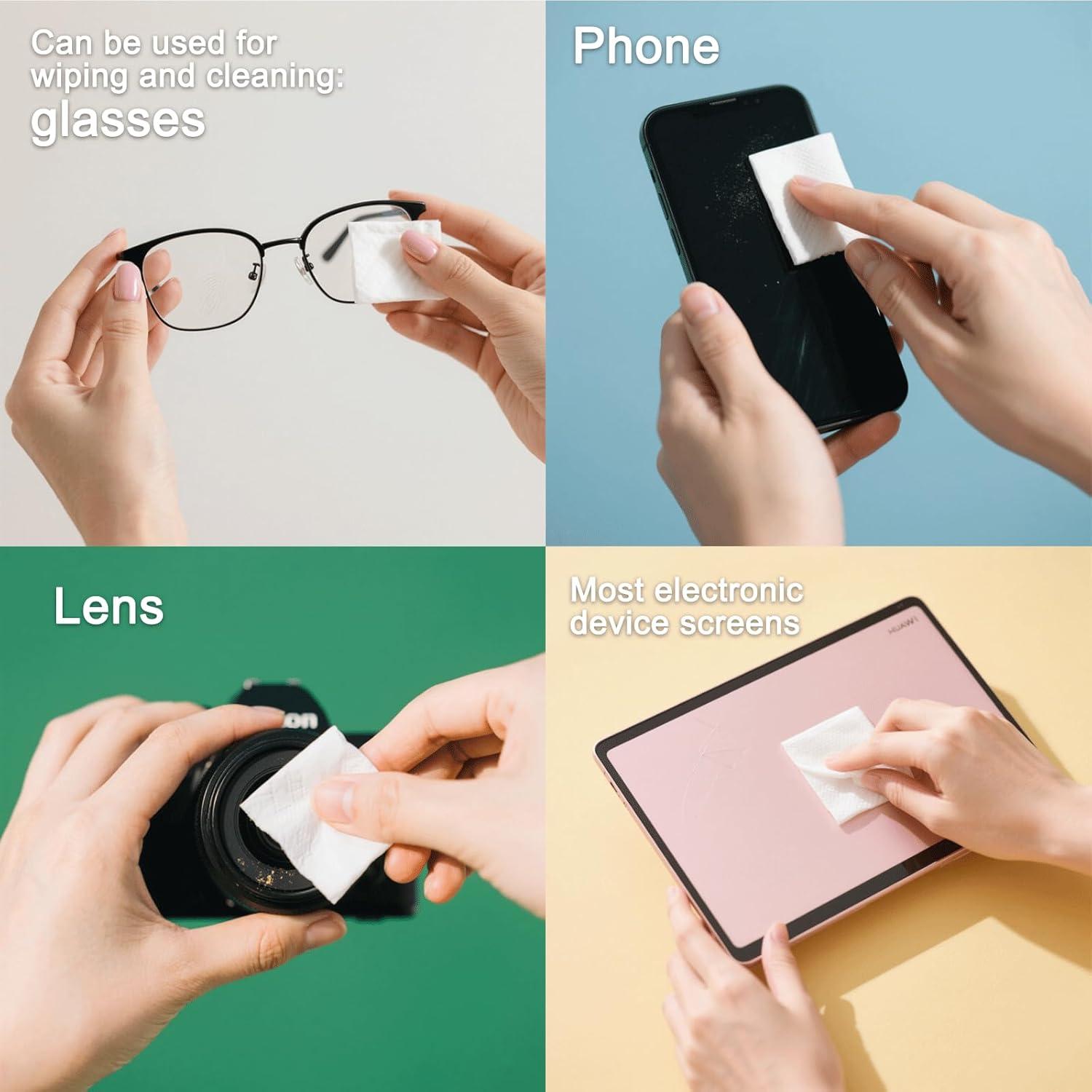 Toallitas para Lentes DingCai 500 Unidades Prehumedecidas