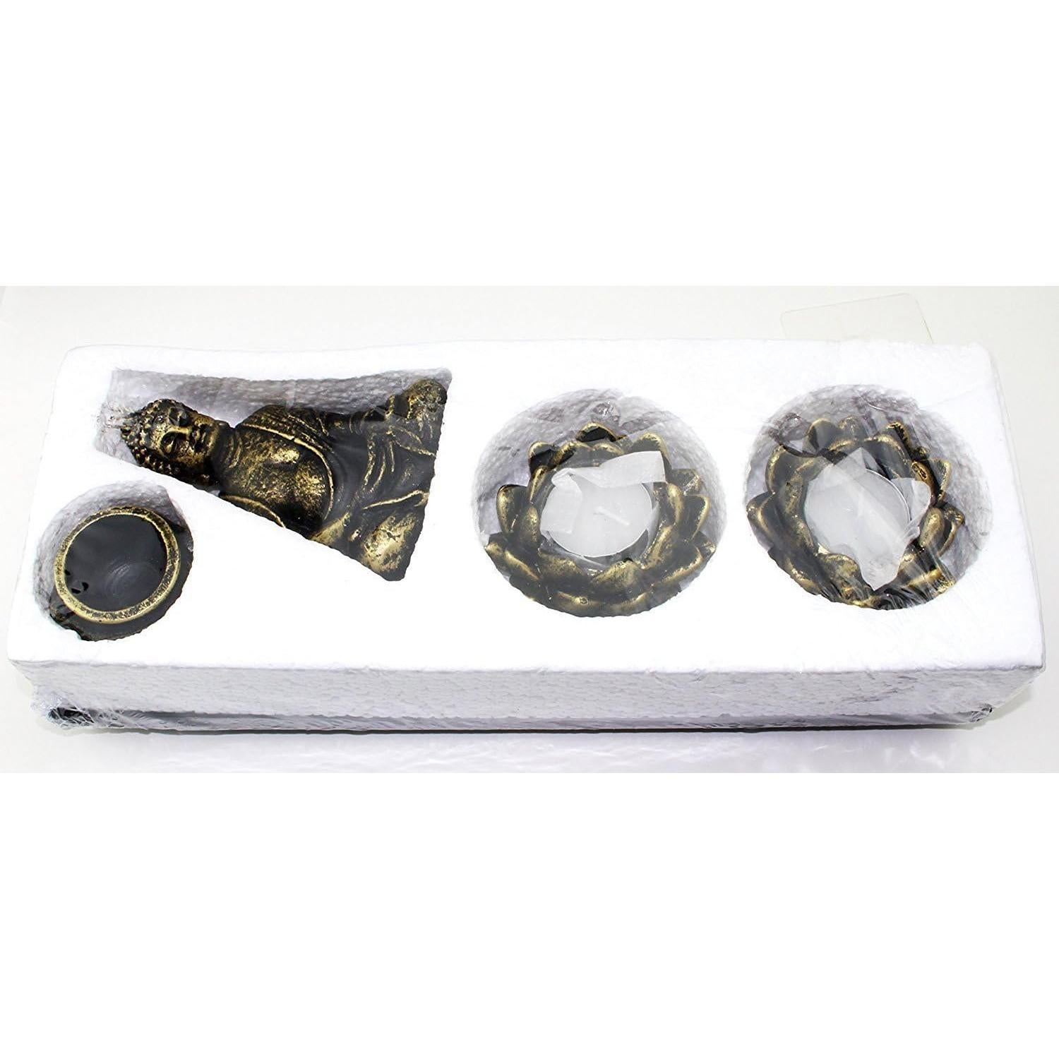 Jardín Zen de Mesa Buda Multicolor 12 Piezas Meditación