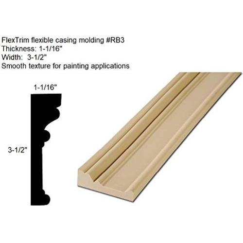 Moldeo Flexible FLEXTRIM #RB3 2.7cm Grosor 8.9cm Ancho 2.44m