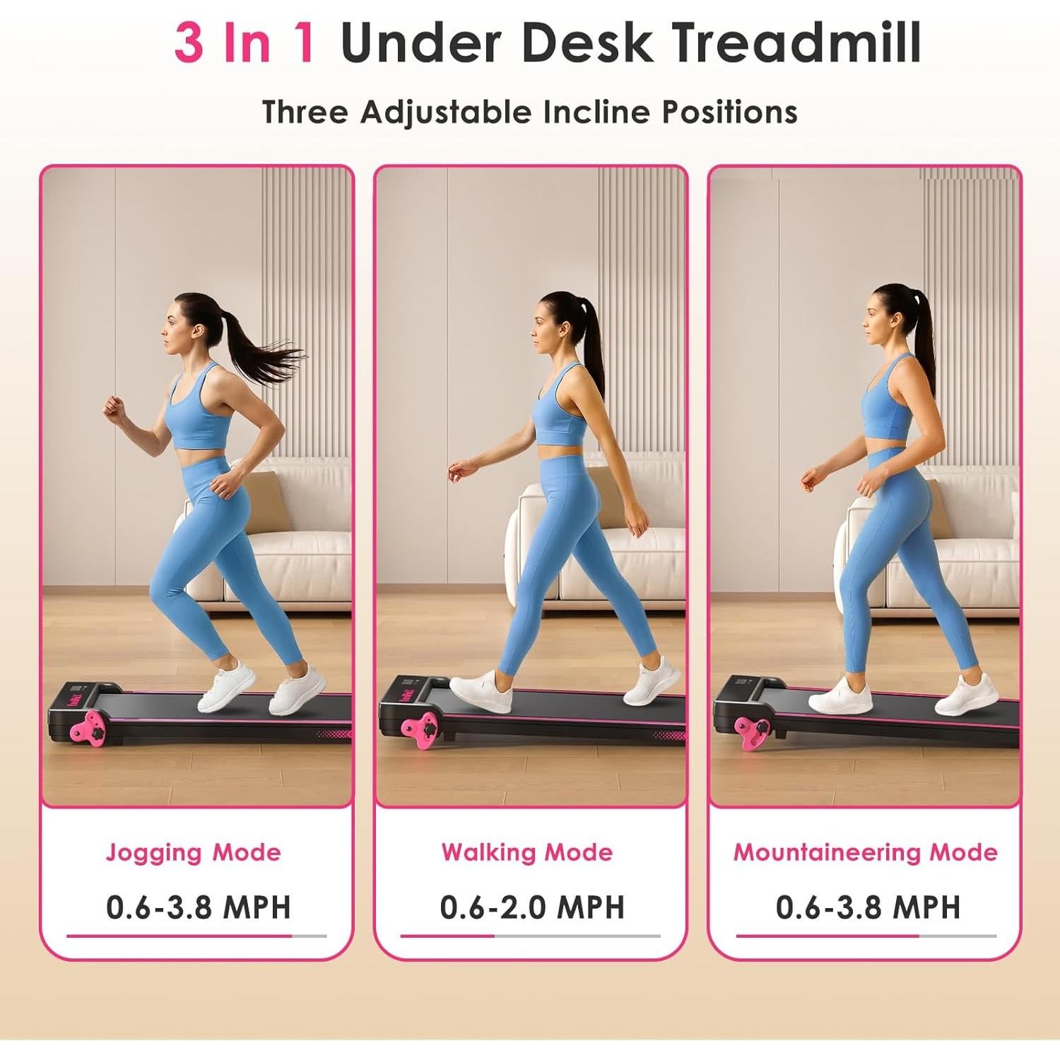 Caminadora Portátil RuniRoX 0003 con Inclinación 3 Niveles