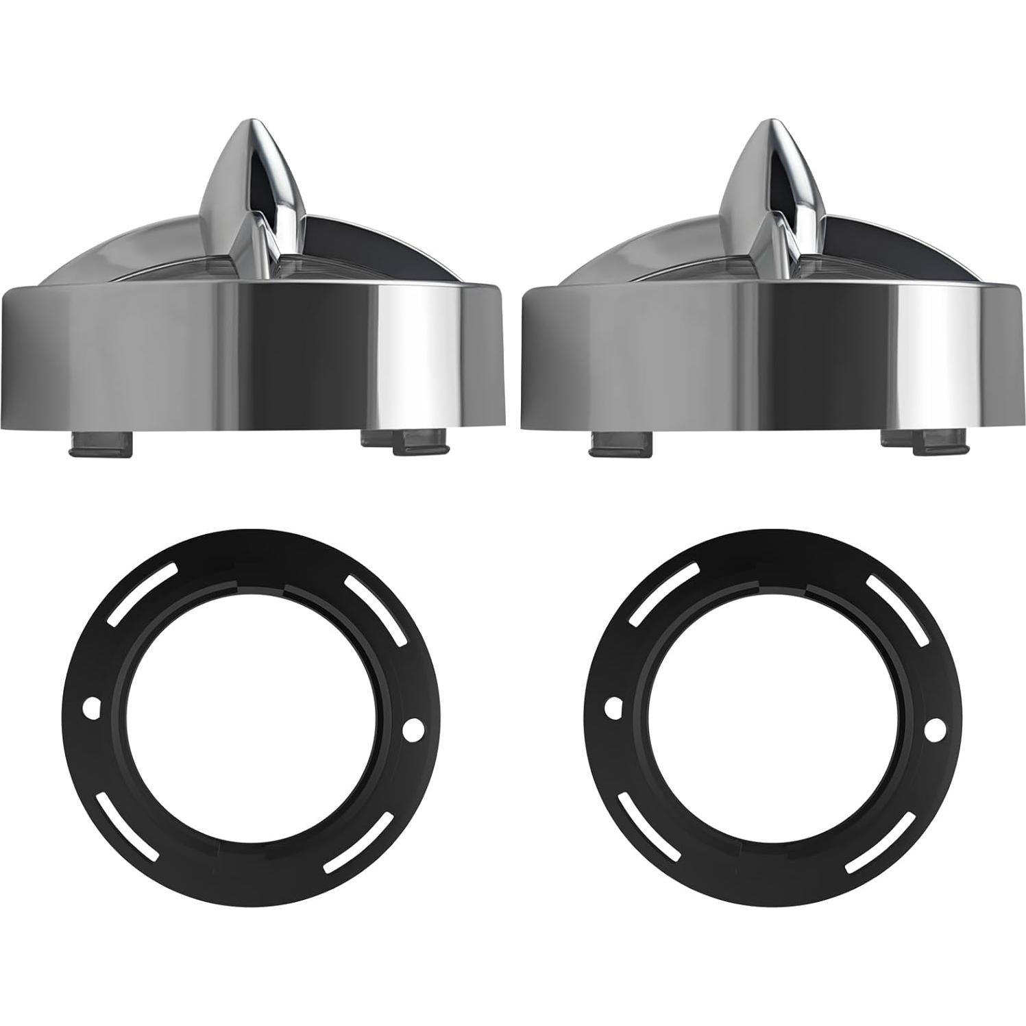 Cubiertas de Lentes de Giro BOSYCY 3.25" Ahumadas 2 Pcs