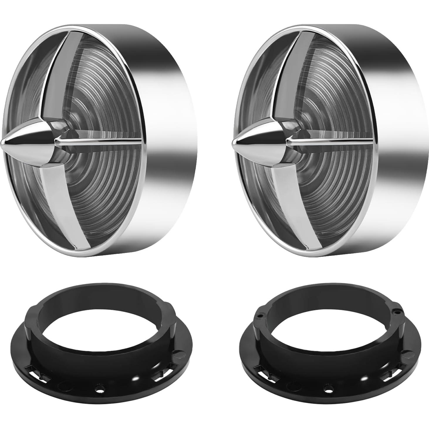 Cubiertas de Lentes de Giro BOSYCY 3.25" Ahumadas 2 Pcs