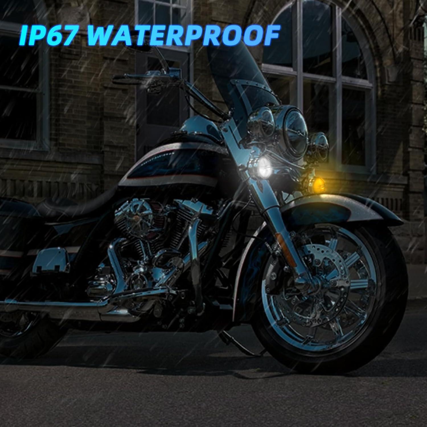 Cubiertas de Lentes de Giro para Motocicleta BOSYCY 3.2 cm Paquete de 2