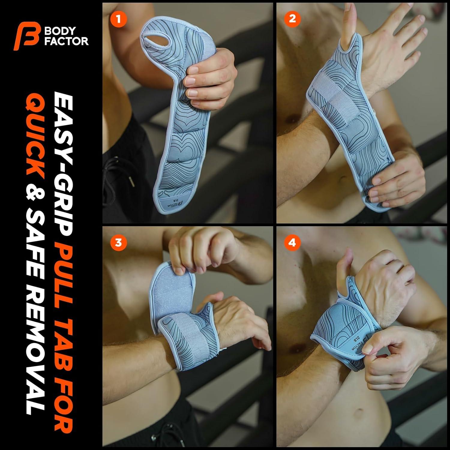 Pesas de Muñeca y Tobillo Body Factor - 0.45 kg x 2