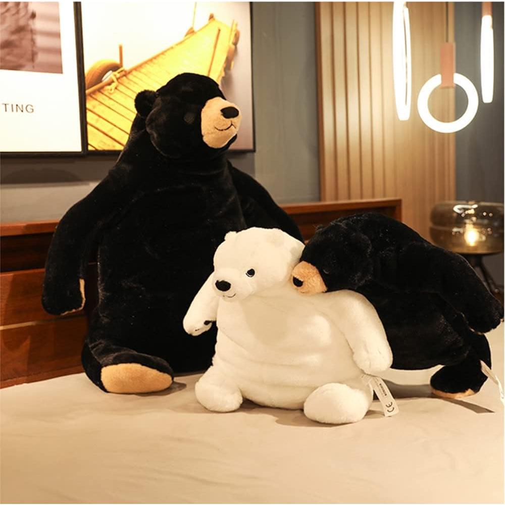 Oso de Peluche Djungelskog Negro 60cm - Suave y Abrazable