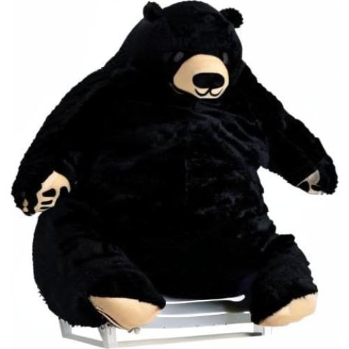 Oso de Peluche Djungelskog Negro 60cm - Suave y Abrazable